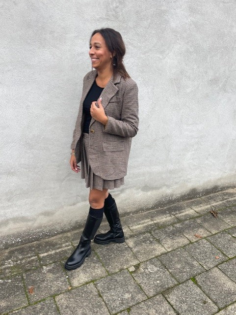 LINA CHECKERED SKIRT